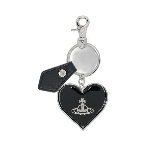 Mirror Heart Orb Keychain