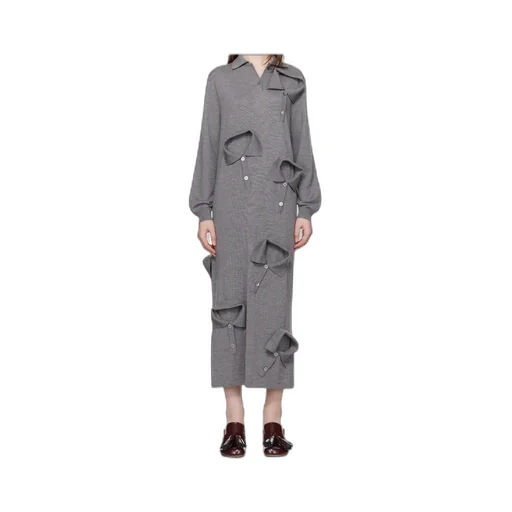 Multi Collars Knitted Dress
