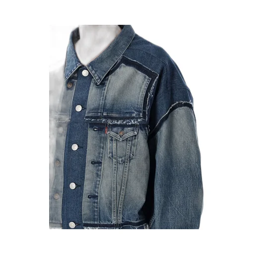 Junya Watanabe Raw-Cut Edge Denim Jacket