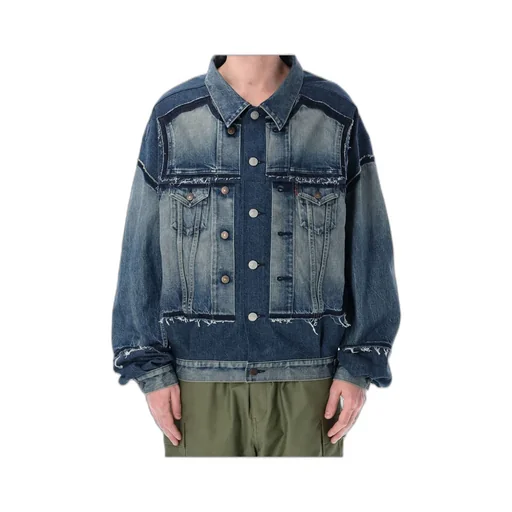 Junya Watanabe Raw-Cut Edge Denim Jacket