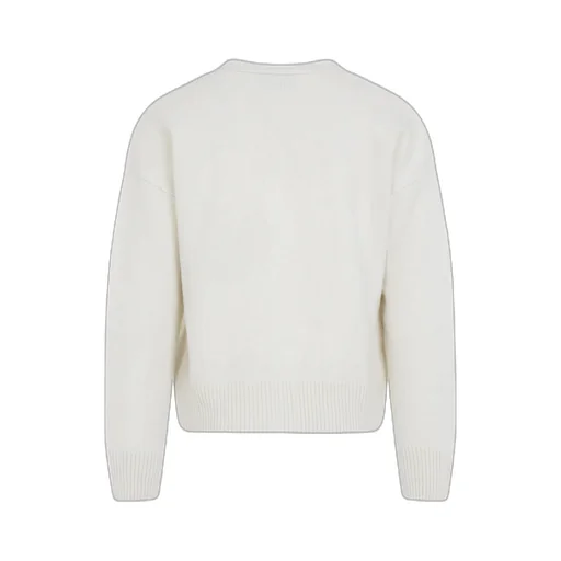 Ami Paris Logo Detailed V-Neck Cardigan