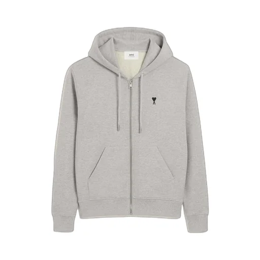 Ami Paris Zipped Ami De Coeur Hoodie
