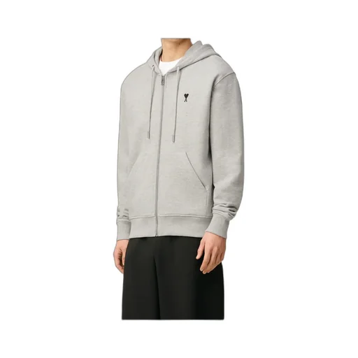 Ami Paris Zipped Ami De Coeur Hoodie