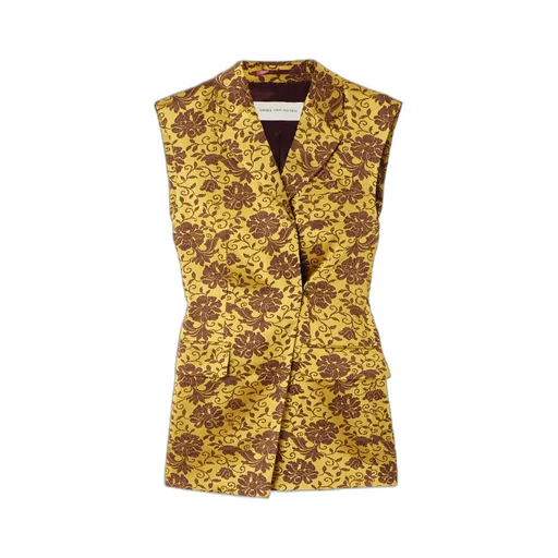 Asymmetrical Jacquard Vest
