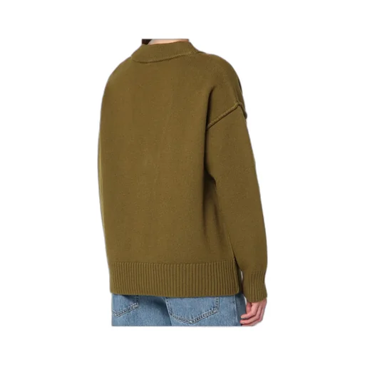 Ami Paris Ami De Coeur V-Neck Cardigan