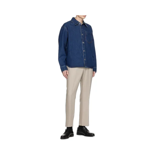 Ami Paris Ami De Coeur Denim Overshirt