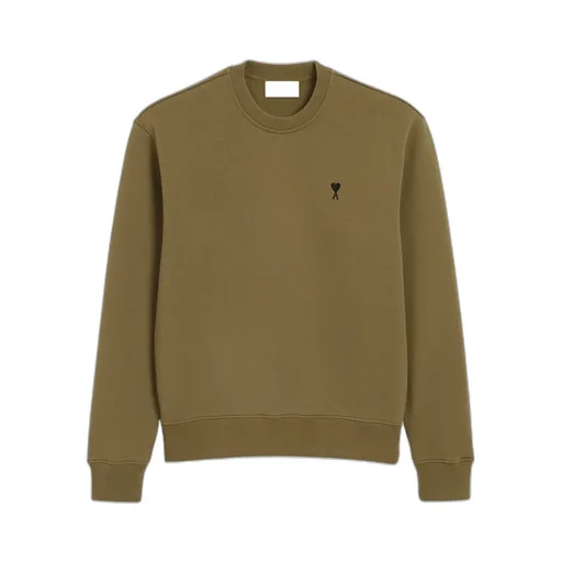 Ami Paris Logo Embroidered Crewneck Sweatshirt