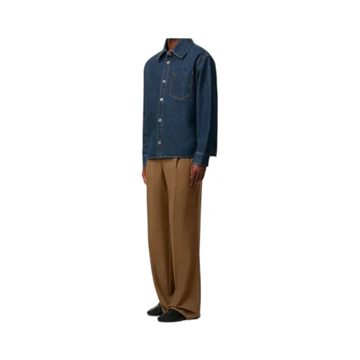 Ami Paris Ami De Coeur Denim Overshirt