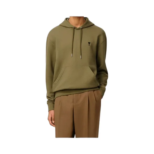 Ami Paris Ami De Coeur Drawstring Hoodie