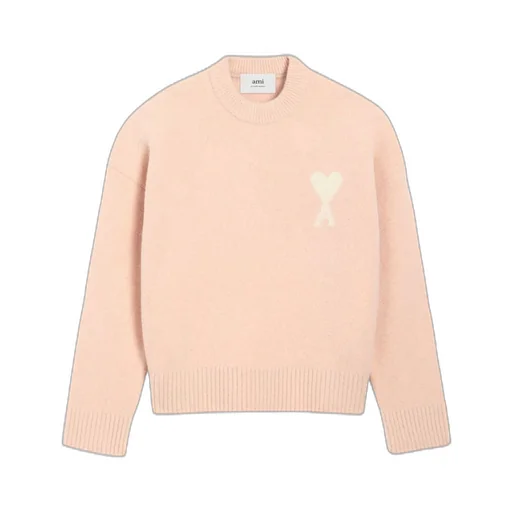 Ami Paris Ami De Coeur Crewneck Knitted Jumper