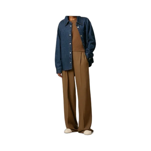 Ami Paris Ami De Coeur Denim Overshirt