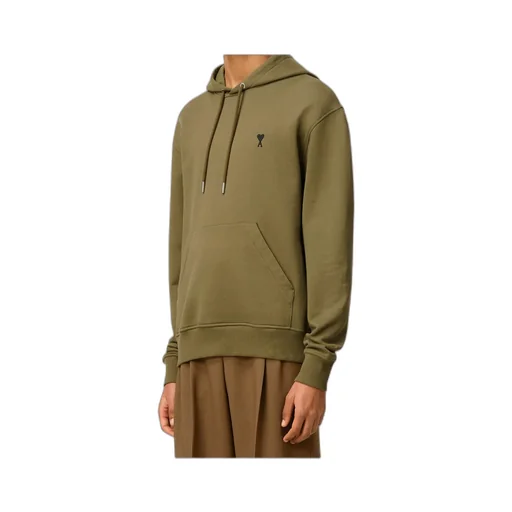 Ami Paris Ami De Coeur Drawstring Hoodie