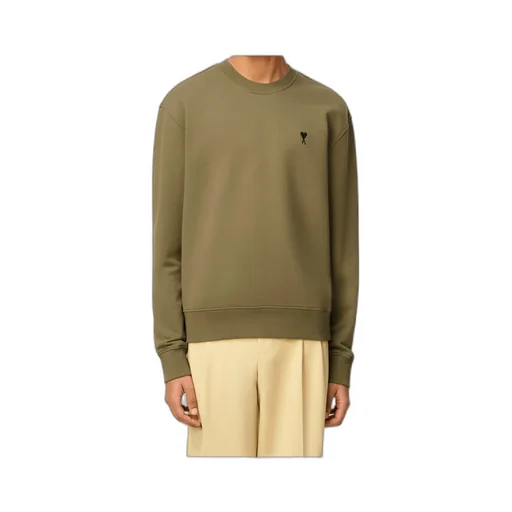Ami Paris Logo Embroidered Crewneck Sweatshirt