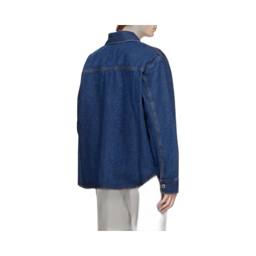 Ami Paris Ami De Coeur Denim Overshirt