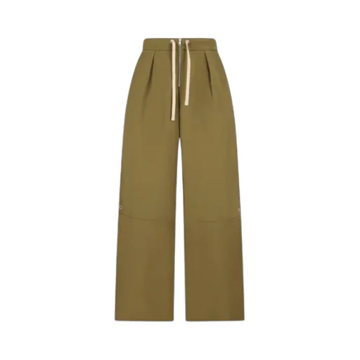 Ami Paris Wide Leg Pleated Pants