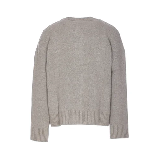 Ami Paris Logo Intarsia Knitted Cardigan