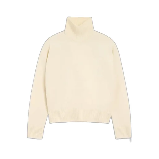 Wool And Cashmere Funnel Neck Sweater