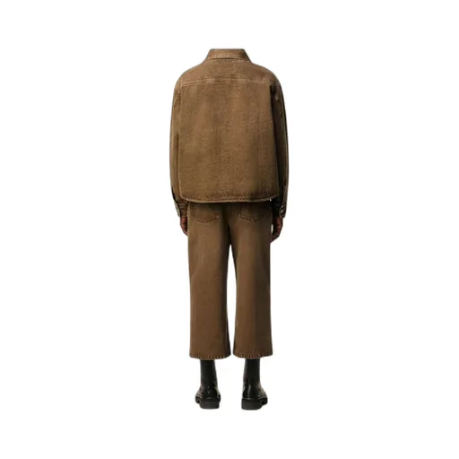 Ami Long-Sleeved Curved Hem Shirt