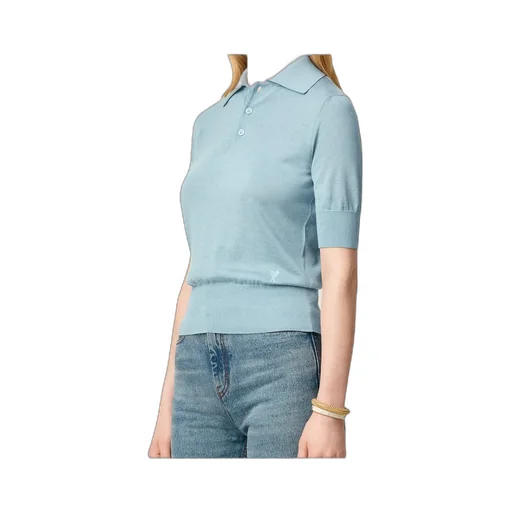 Three-Quarter Sleeve Wool Polo Shirt