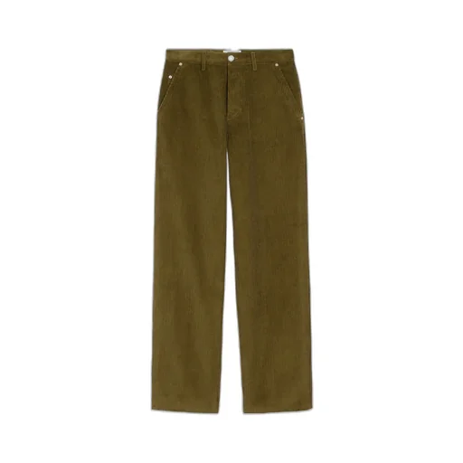 Ami Paris Wide-Leg Corduroy Trousers