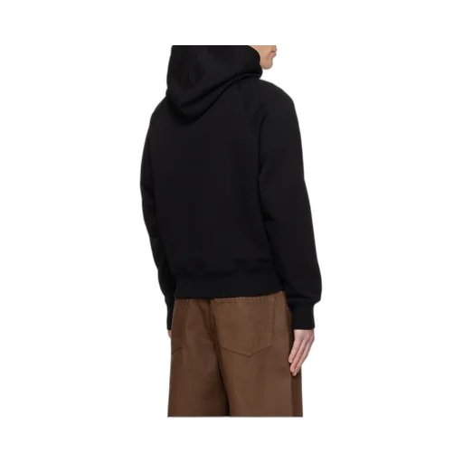 Ami Paris Logo Detailed Drawstring Hoodie