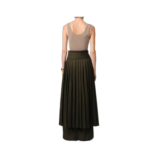 Ami Paris Pleated Midi Skirt