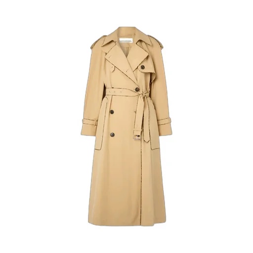 Long-Sleeved Trench Coat