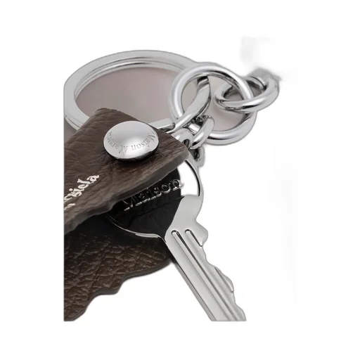 Logo-Print Leather Key Holder