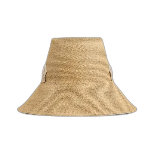 Roger Vivier Crystal Buckle Straw Hat