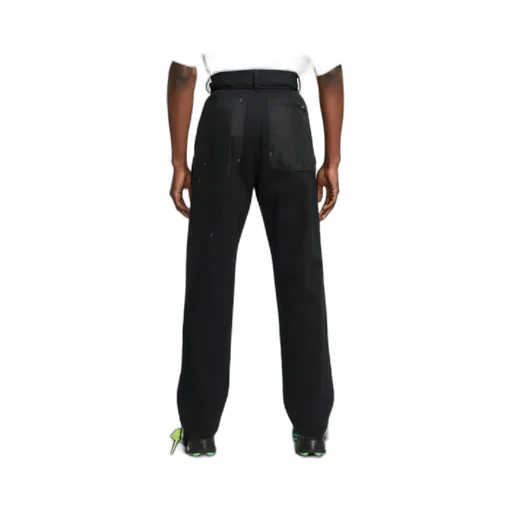 Black Logo-Printed Functional Pants