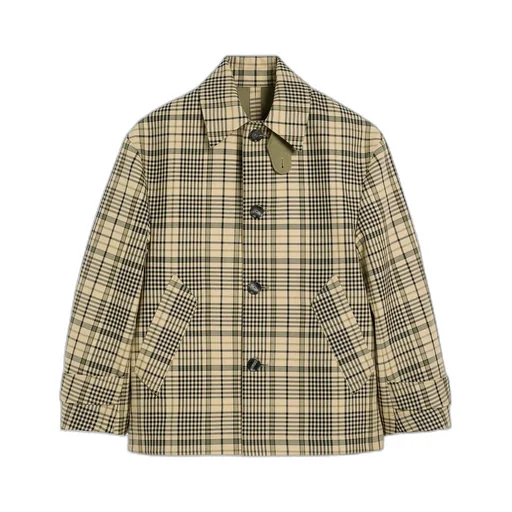 Ami Checked Button-Up Jacket