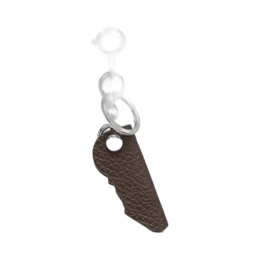 Logo-Print Leather Key Holder