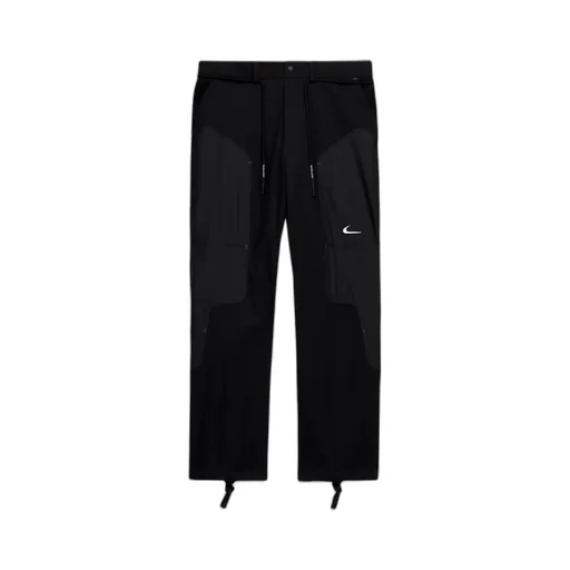 Black Logo-Printed Functional Pants