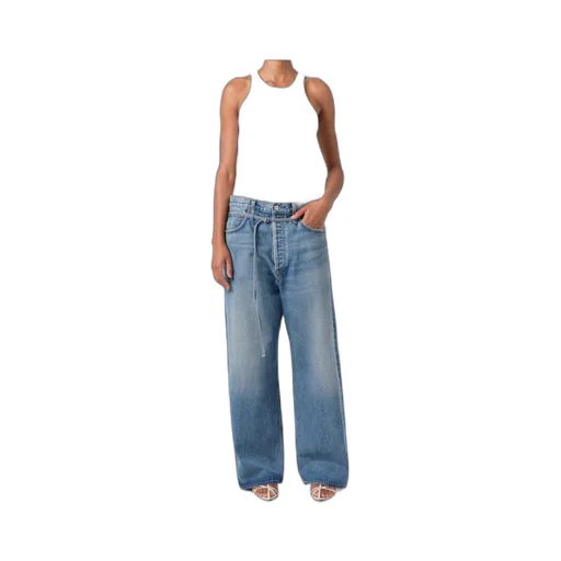 Agolde Emmi Belted Wide-Leg Jeans