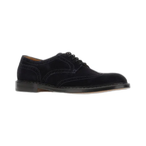 Brogue-Detail Suede Oxford Shoes