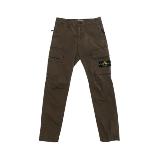 Stone Island Junior Logo Patch Cargo Pants