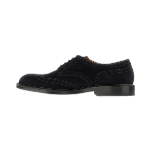 Brogue-Detail Suede Oxford Shoes
