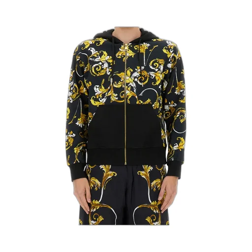Versace Jeans Couture Baroque Printed Zipped Hoodie