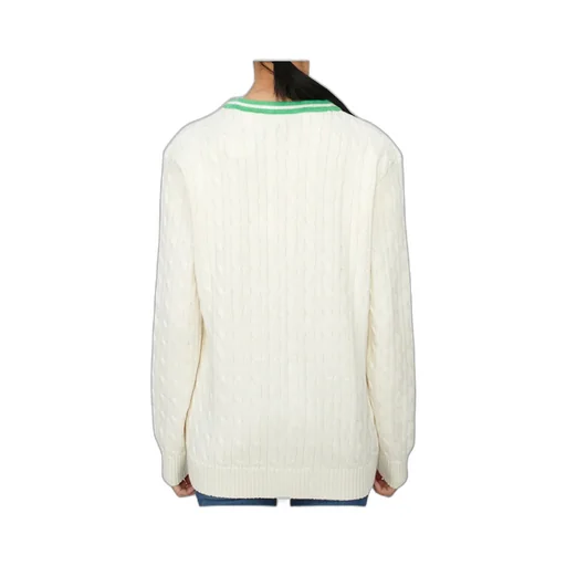 Long-Sleeved Knitted Cardigan