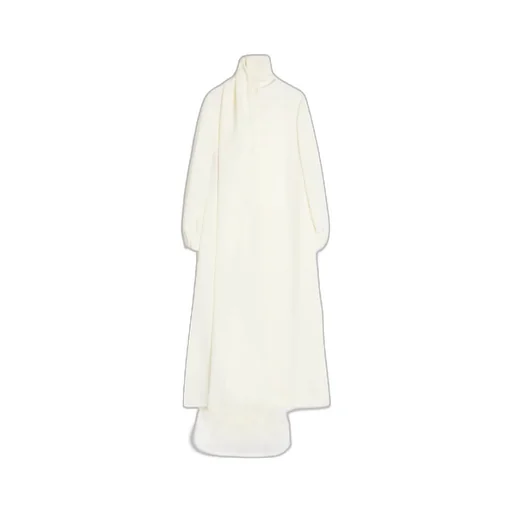 Cady Couture Midi Dress With Feathers