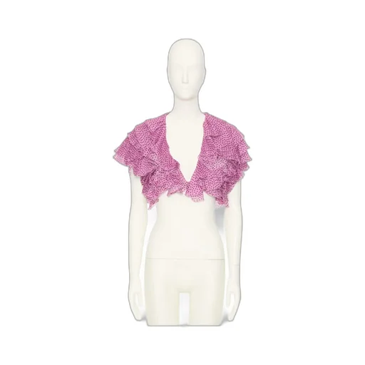 Printed Organza Top