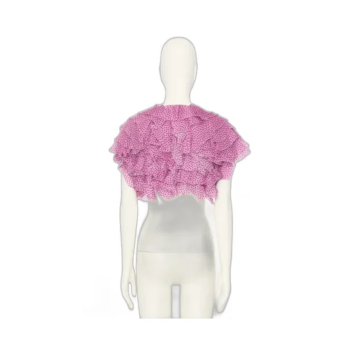 Printed Organza Top