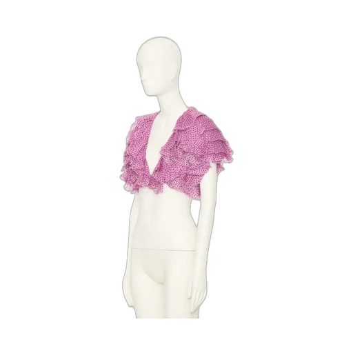 Printed Organza Top