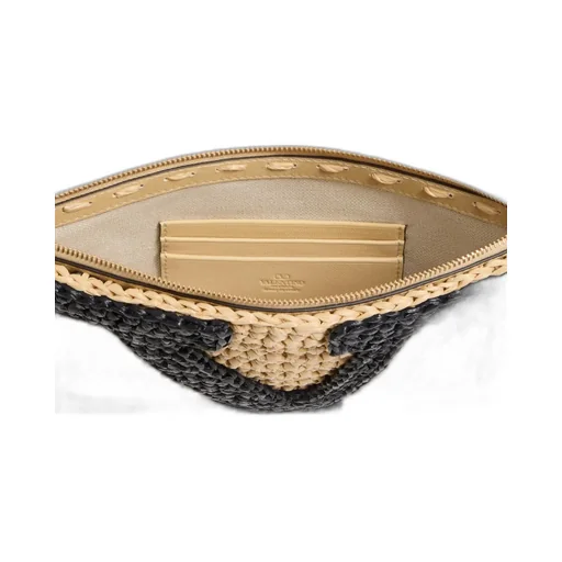 Valentino Garavani Vlogo Zipped Clutch Bag