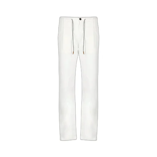 Drawstring Straight-Leg Trousers