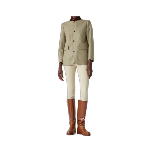 New-Cut Wool Cashmere Button Stand-Collar Casual Jacket