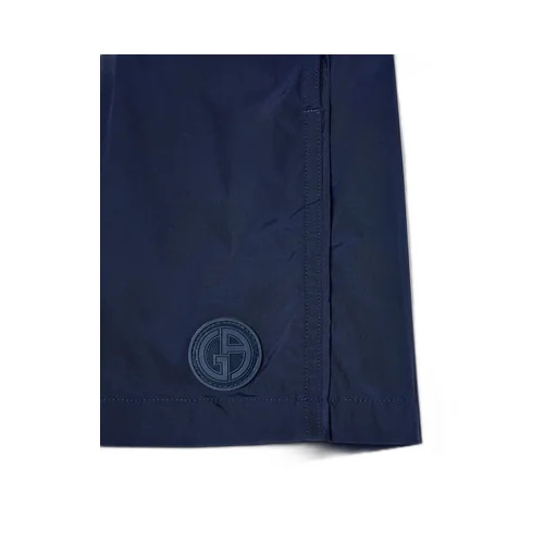 Giorgio Armani Logo Patch Drawstring Swim Shorts