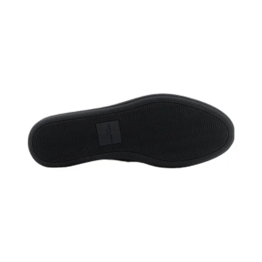 Giorgio Armani Logo Embroidered Slip-On Loafers