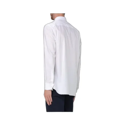 Pointed-Collar Twill Shirt