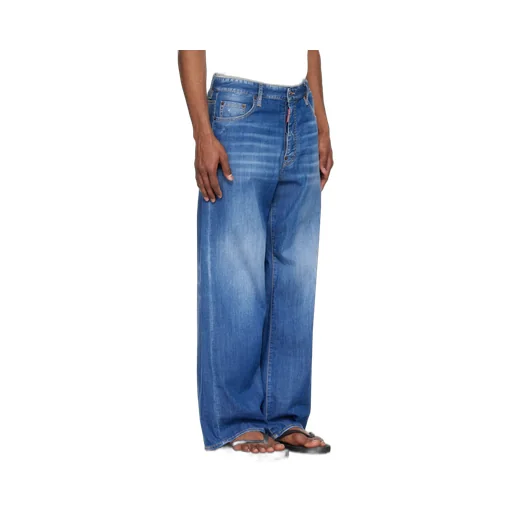 Dsquared2 Summer Lovers Medium Wash Loose Jeans